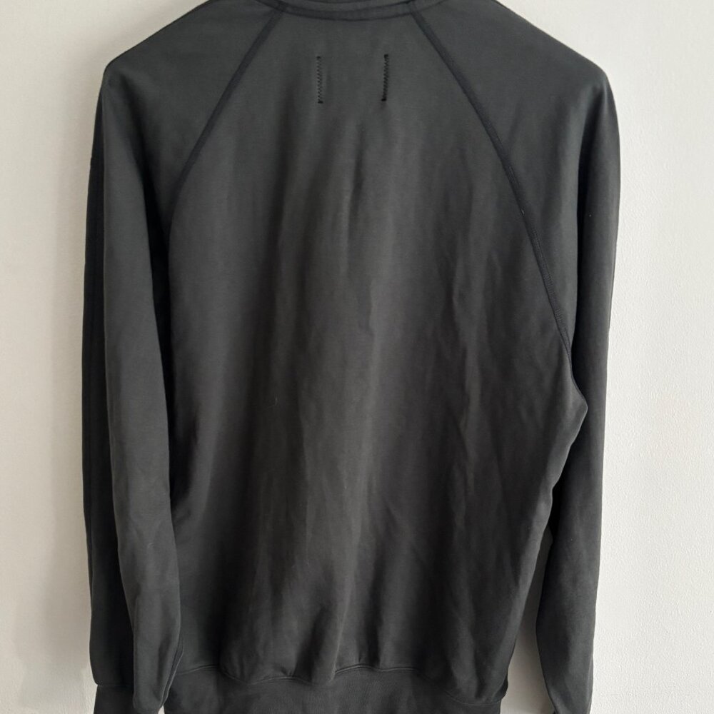 Reigning Champ Olive Green Quarter Zip Long Sleeve Polo - Medium - Picture 7 of 9